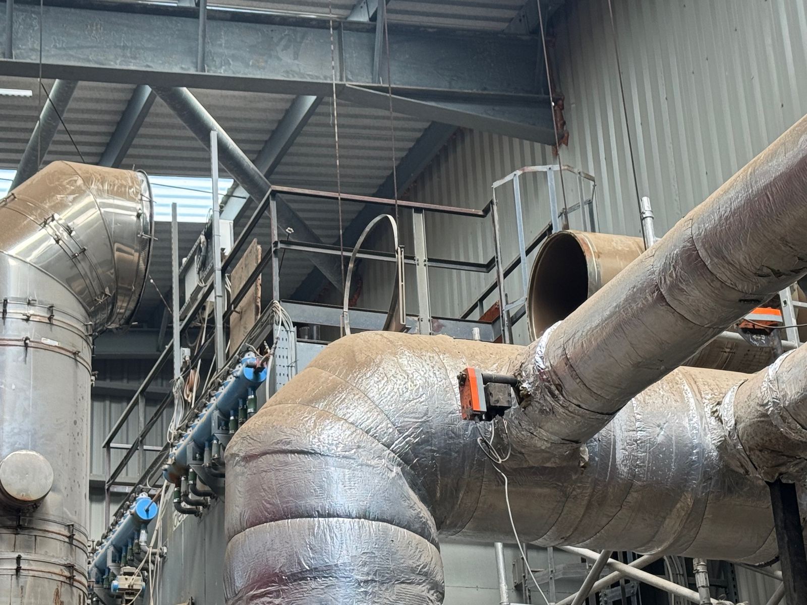 Insulated flue ducting and pipework